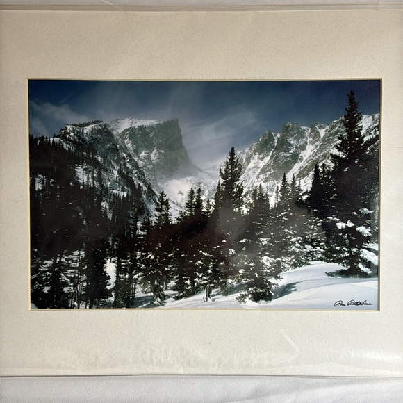 Rocky Mountain National Park Hallett Peak, Mountain Landscape Art Print Signed - Picture 7 of 7
